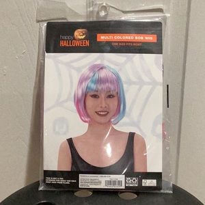 ⭐️ Halloween Multi-colored Bob Wig - OS